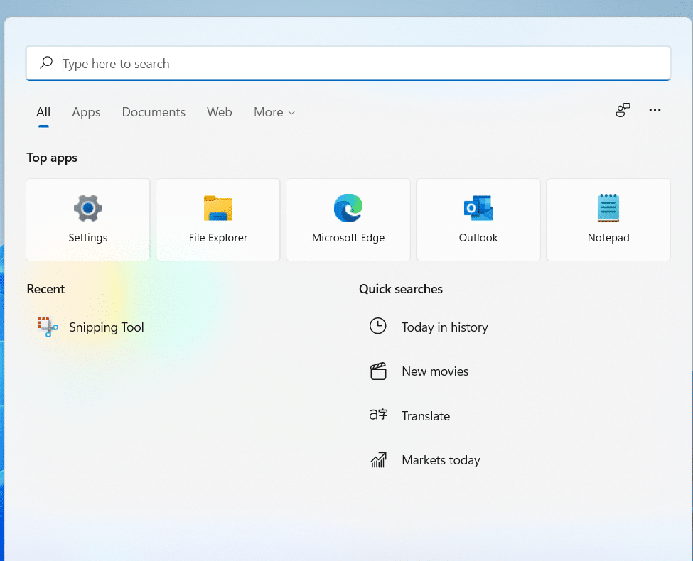 search box in windows 11