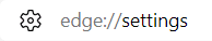 accessing edge settings