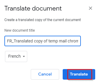 translate button 