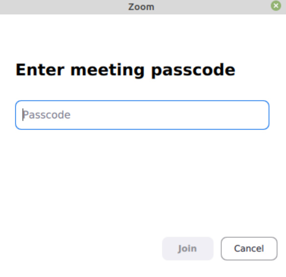 meeting passcode for zoom 