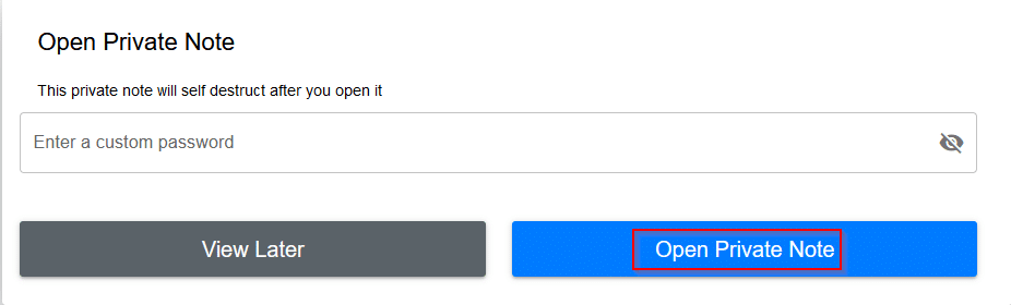 viewing notes that have a password