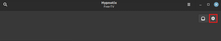 accessing Hypnotix settings