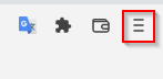 menu button in Brave browser