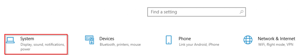 accessing windows 10 settings