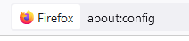 accessing Firefox config