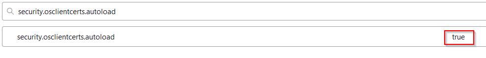 ssl cert autoreload value in firefox config