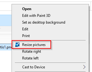 using Image Resizer