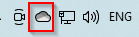 OneDrive icon in the Windows system tray