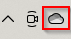 OneDrive icon in Windows system tray