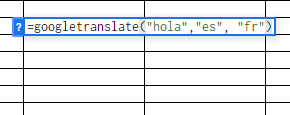 translate block of text in Google Sheets