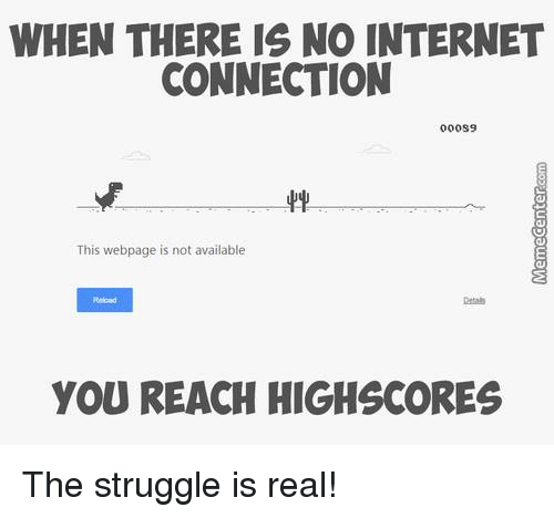 high scores vs internet connection