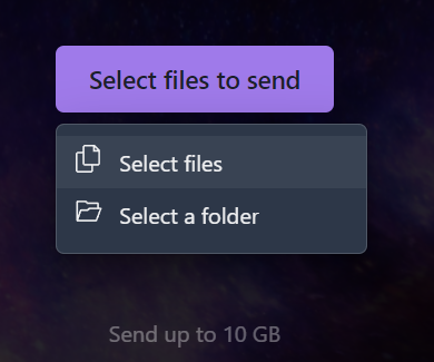 upload files and folders using Wormhole