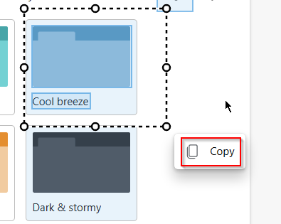 copy parts of web pages in Edge as images with the web select button