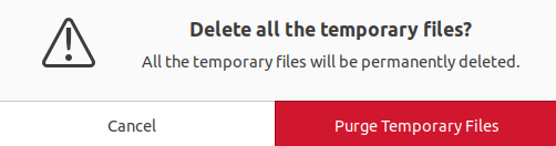 Mnaually delete temporary files in  Ubuntu 22.04