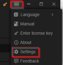 accessing MiniTool Video Converter settings