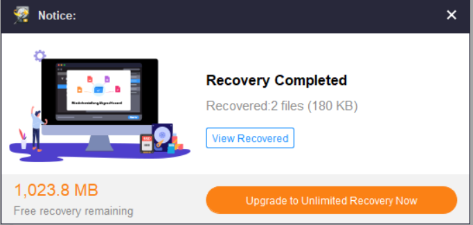 files recovered using MiniTool Power Data Recovery