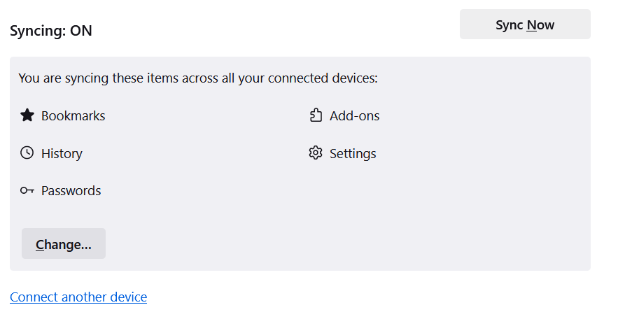 Firefox Sync