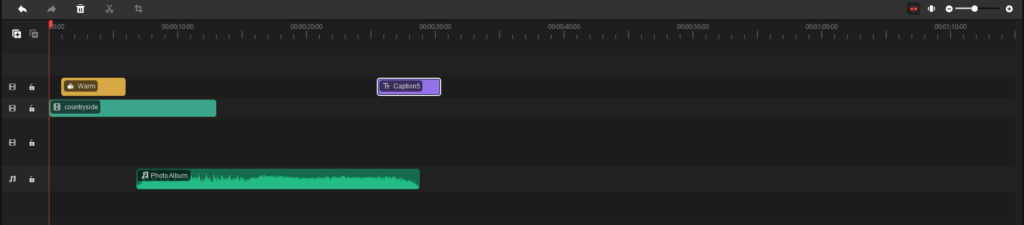 draggable video items on timeline