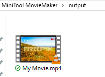default output folder for exported video