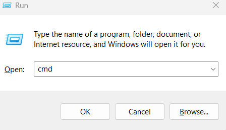 open windows command prompt from the run box