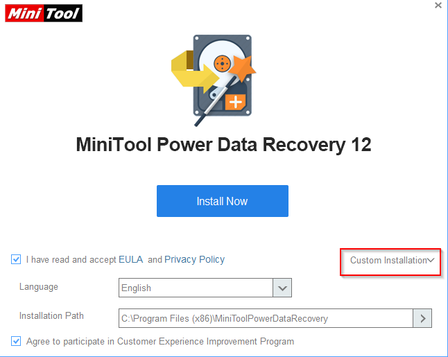 MiniTool Power Data Recovery 12.4 setup