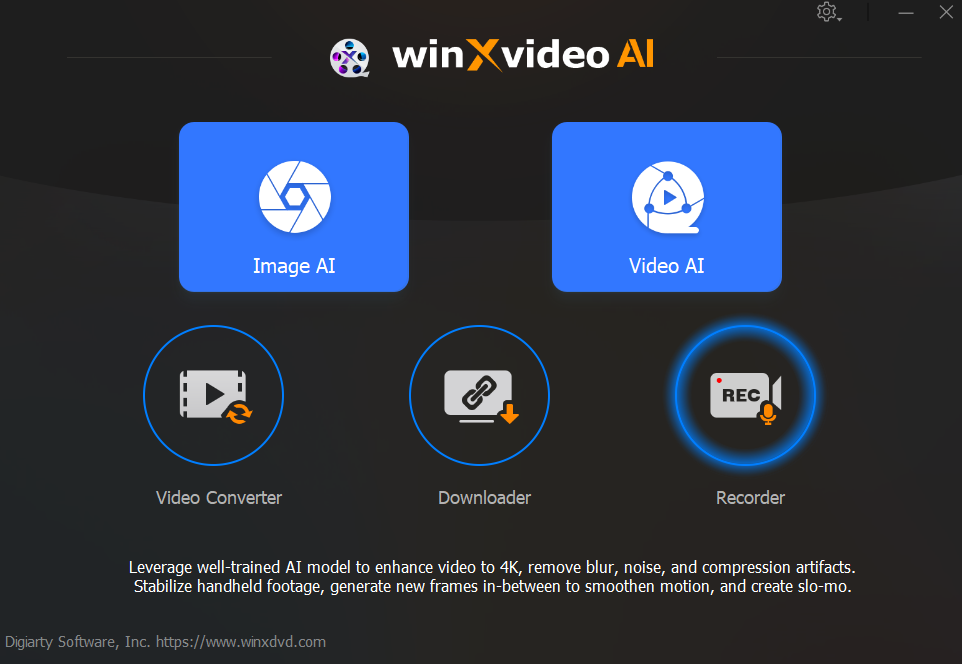 winxvideo AI interface