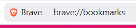 accessing brave browser's bookmarks manager from the address bar