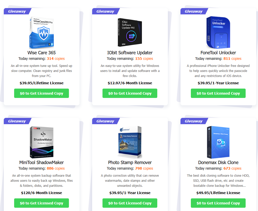Products available as giveaway in Easter 2025 giveaway campaign