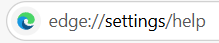 accessing edge help settings from the address bar