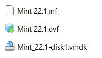 exported ovf file