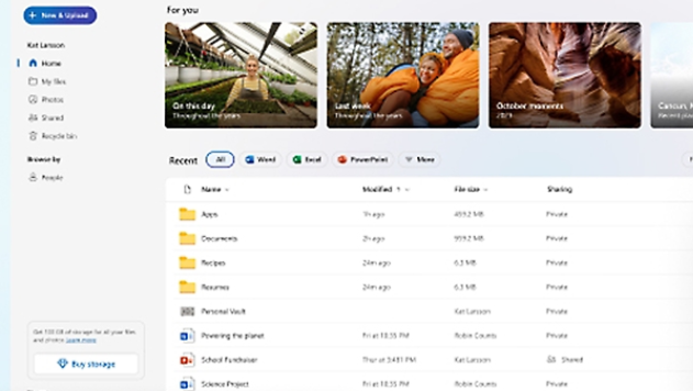 onedrive homepage