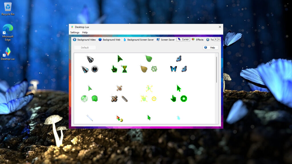 different cursors