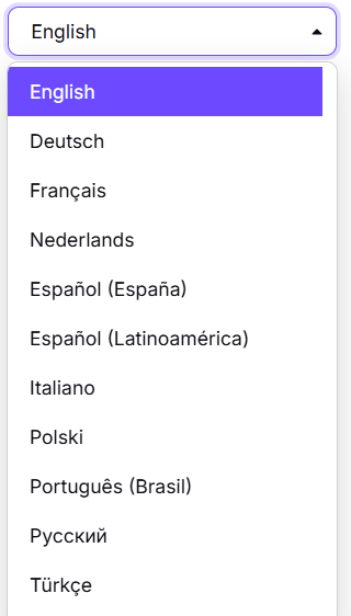 changing the default language in proton mail