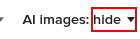 hiding AI images from duckduckgo search