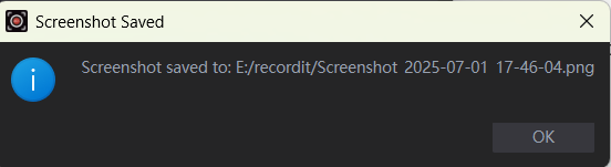 saved screenshot