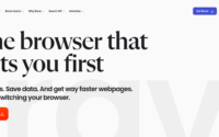 brave browser homepage