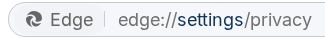 accessing edge settings