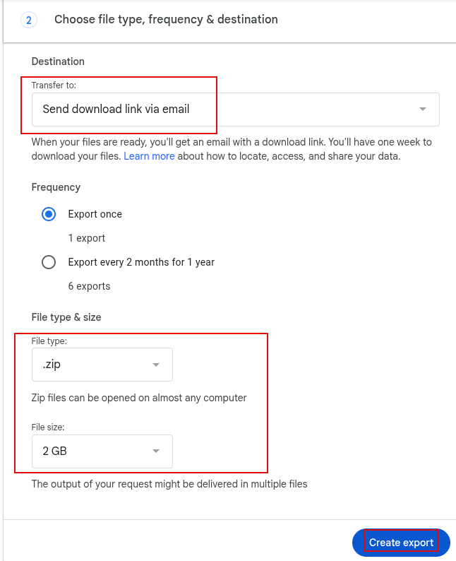 configure different google photos backup settings