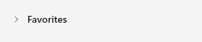 list of added folders to favorites will appear here