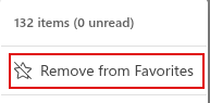 removing folder from favorites