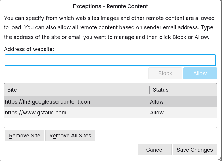 managing exceptions for remote content
