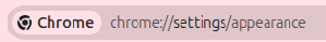 accessing chrome appearance settings