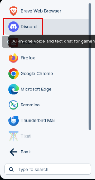 discord is installed