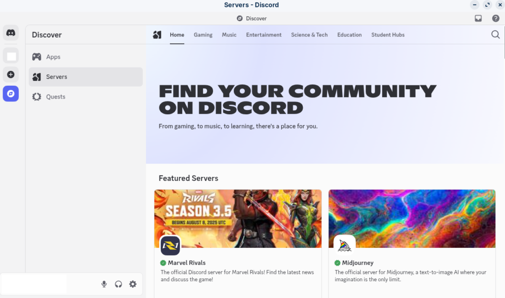using discord in zorin os