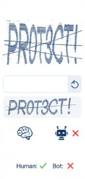 distorted text captcha