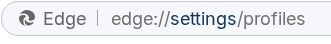 accessing profile settings
