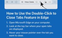 double click to close tabs in microsoft edge
