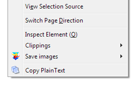 copy plain text add-on