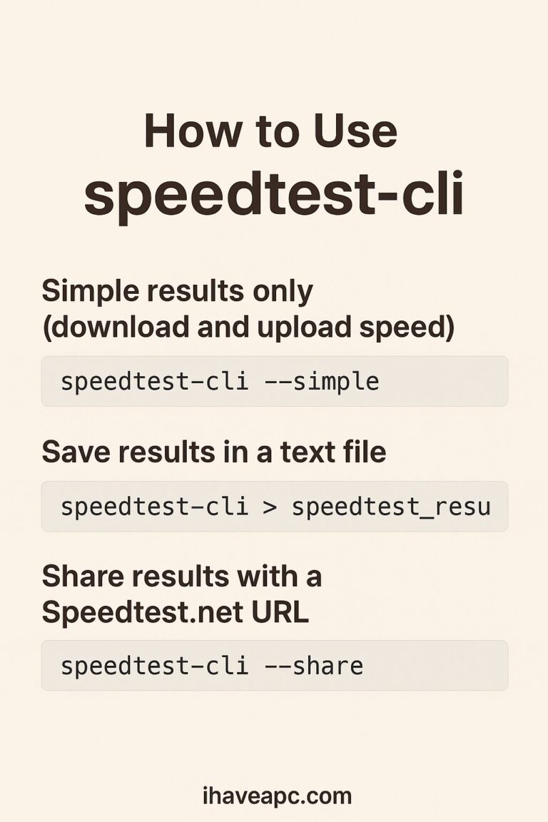 speedtest-cli usage