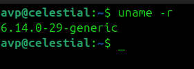 uname command for kernel version